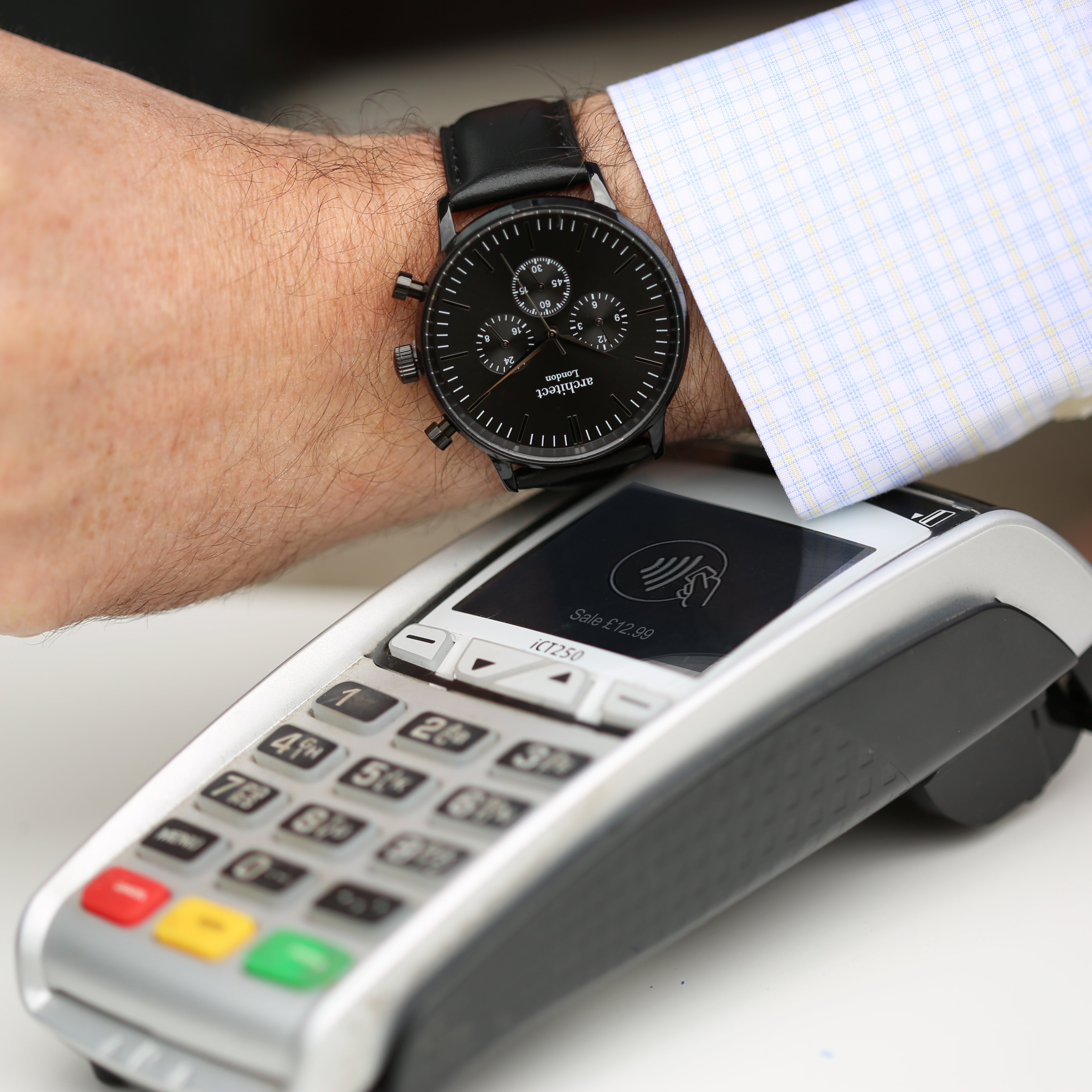 Contactless Payment Watches | Modern Font Engraving