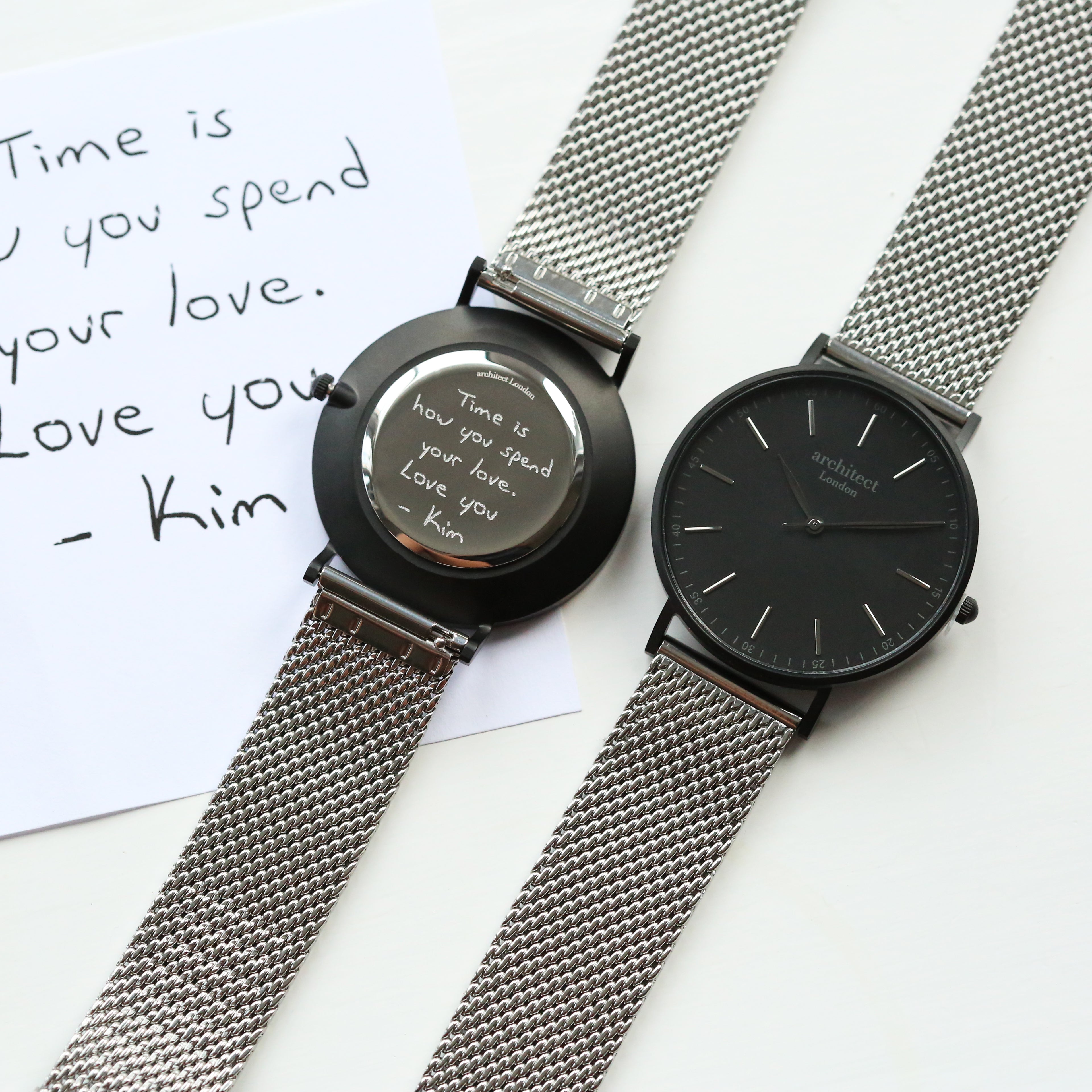 Handwriting Engraved Watches