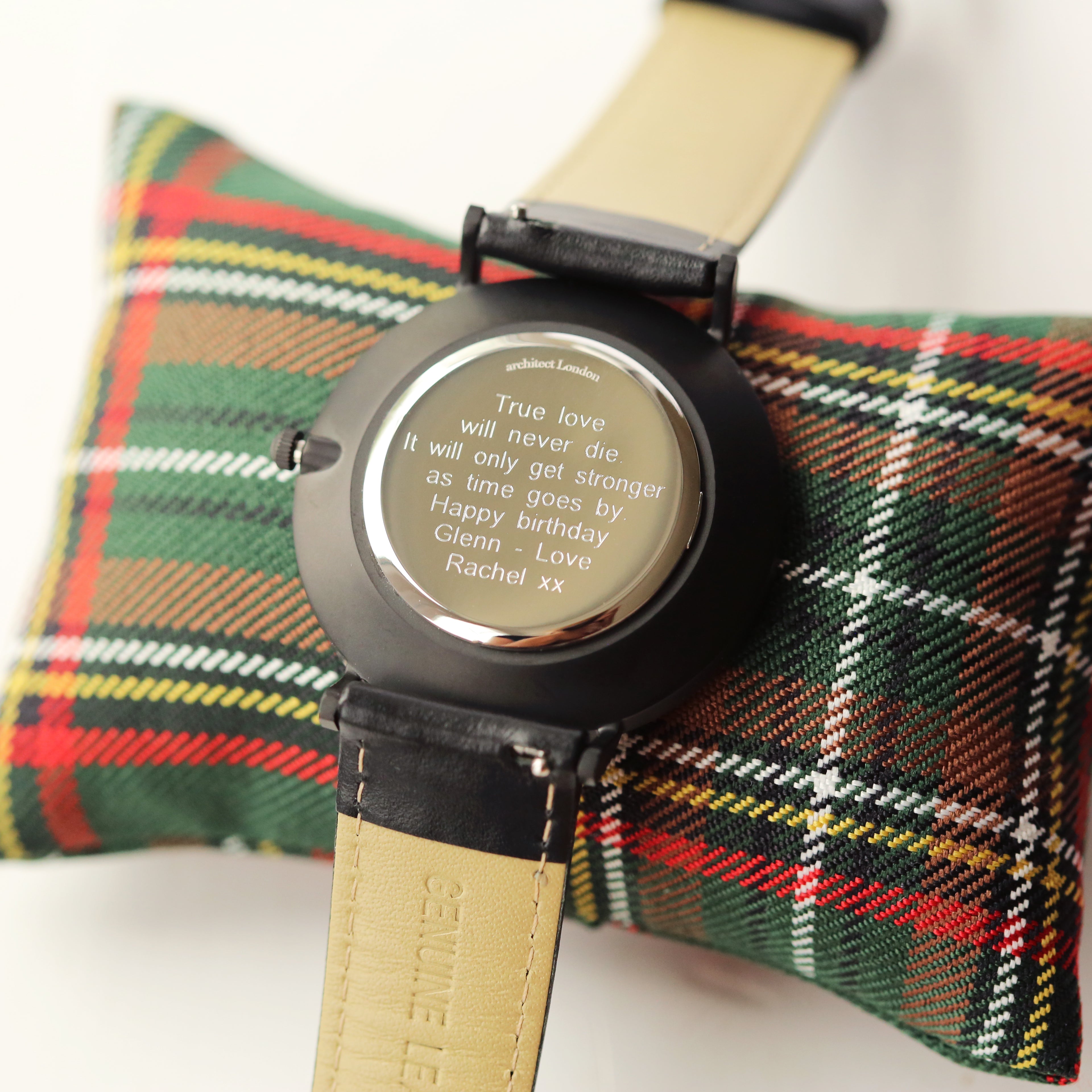 Engraved Watches With A Modern Font