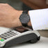 Contactless Payment Watch - Men's Architect Minimalist + Jet Black Strap + Own Handwriting Engraving