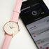 Contactless Payment Watch - Ladies Architēct Blanc + Light Pink Strap + Own Handwriting Engraving