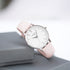 Ladies Architēct Blanc Silver Mesh - Handwriting Engraving + Light Pink Strap