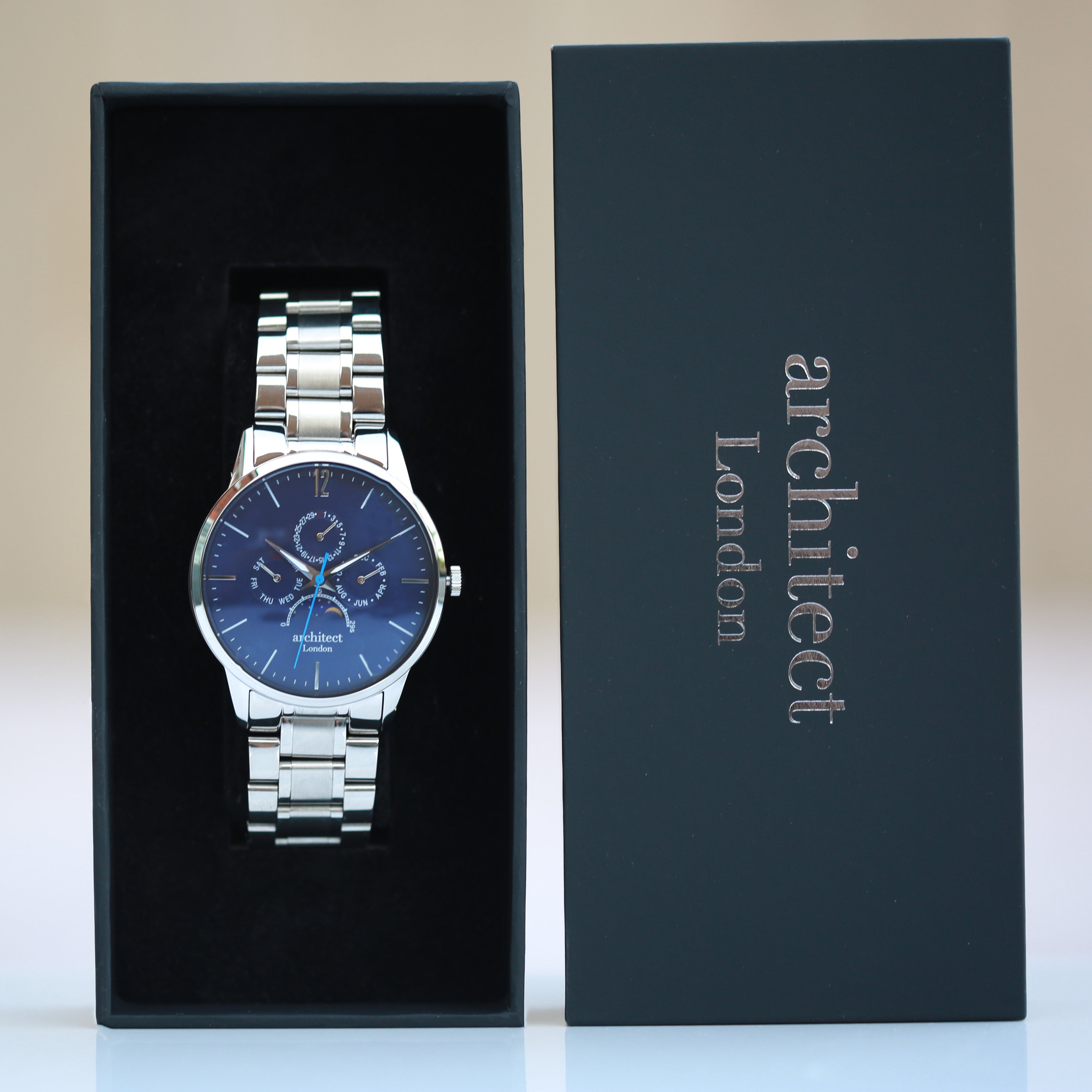 Men's Architect Apollo Blue - Handwriting Engraving