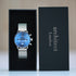 Handwriting Engraving - Men's Architect Motivator Blue Face Silver Strap