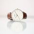 Contactless Payment Watch - Men's Architect Zephyr + Walnut Strap + Modern Font Engraving