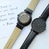 Contactless Payment Watch - Men's Architect Minimalist + Jet Black Strap + Own Handwriting Engraving