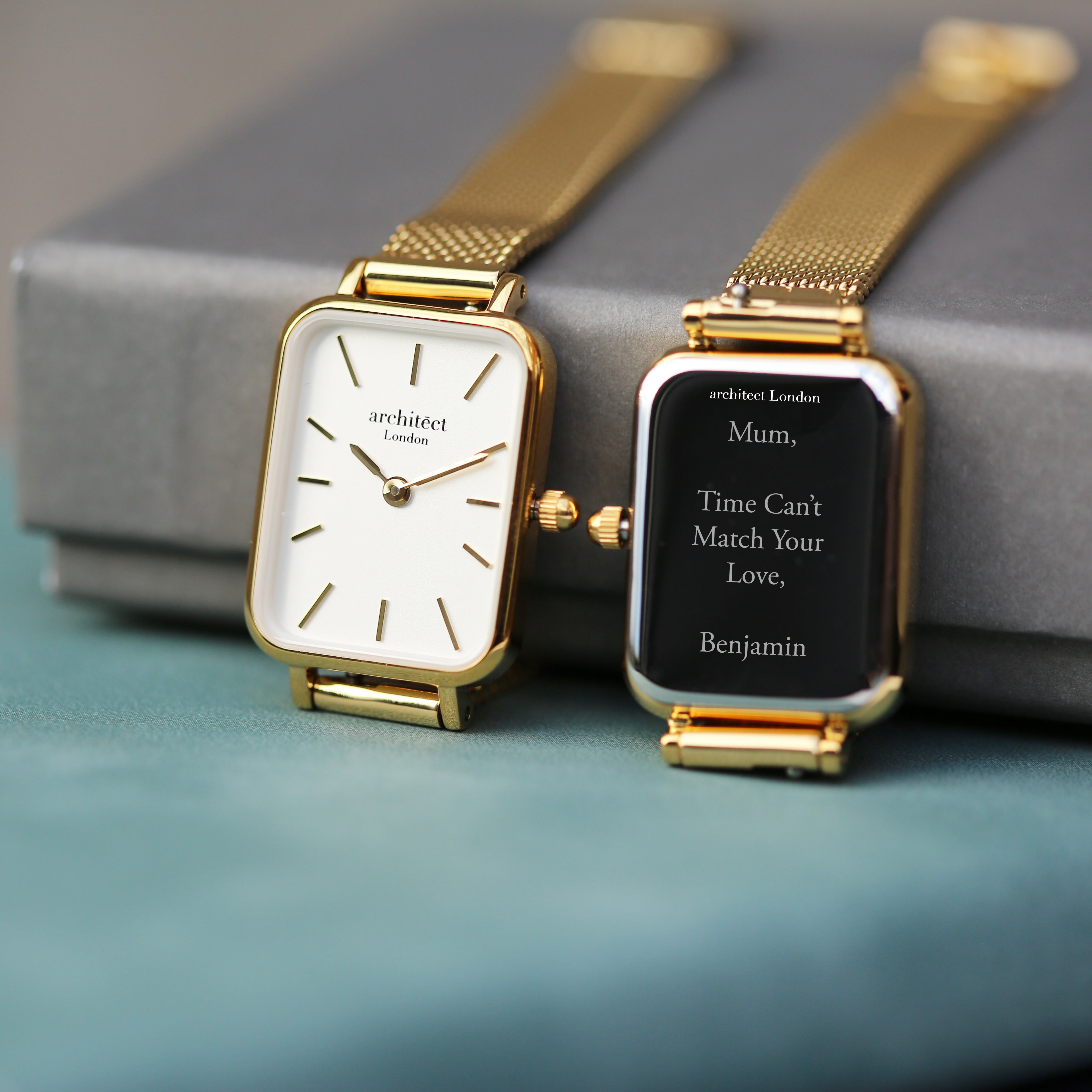 Ladies Architēct Lille - Gold - Modern Font Engraving