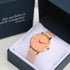 Contactless Payment Watch - Ladies Architēct Coral + Light Pink Strap + Modern Font Engraving