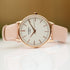 Contactless Payment Watch - Ladies Architēct Blanc + Light Pink Strap + Modern Font Engraving