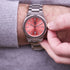 Wave by Architect Watch in Peach Breeze - Modern Font Engraving