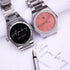 Wave by Architect in Peach Breeze - Handwriting Engraving