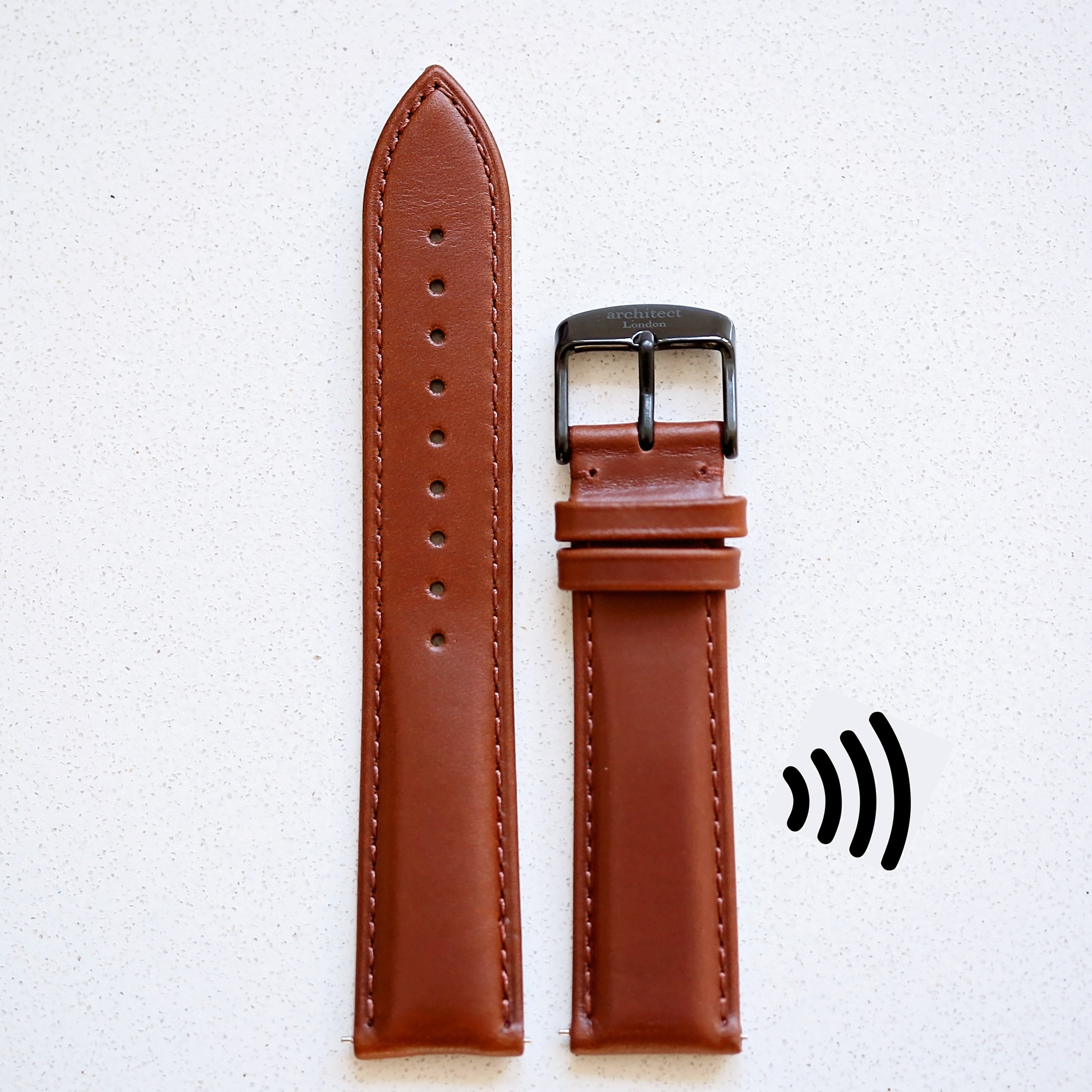 Contactless Payment Snap-Strap - Walnut