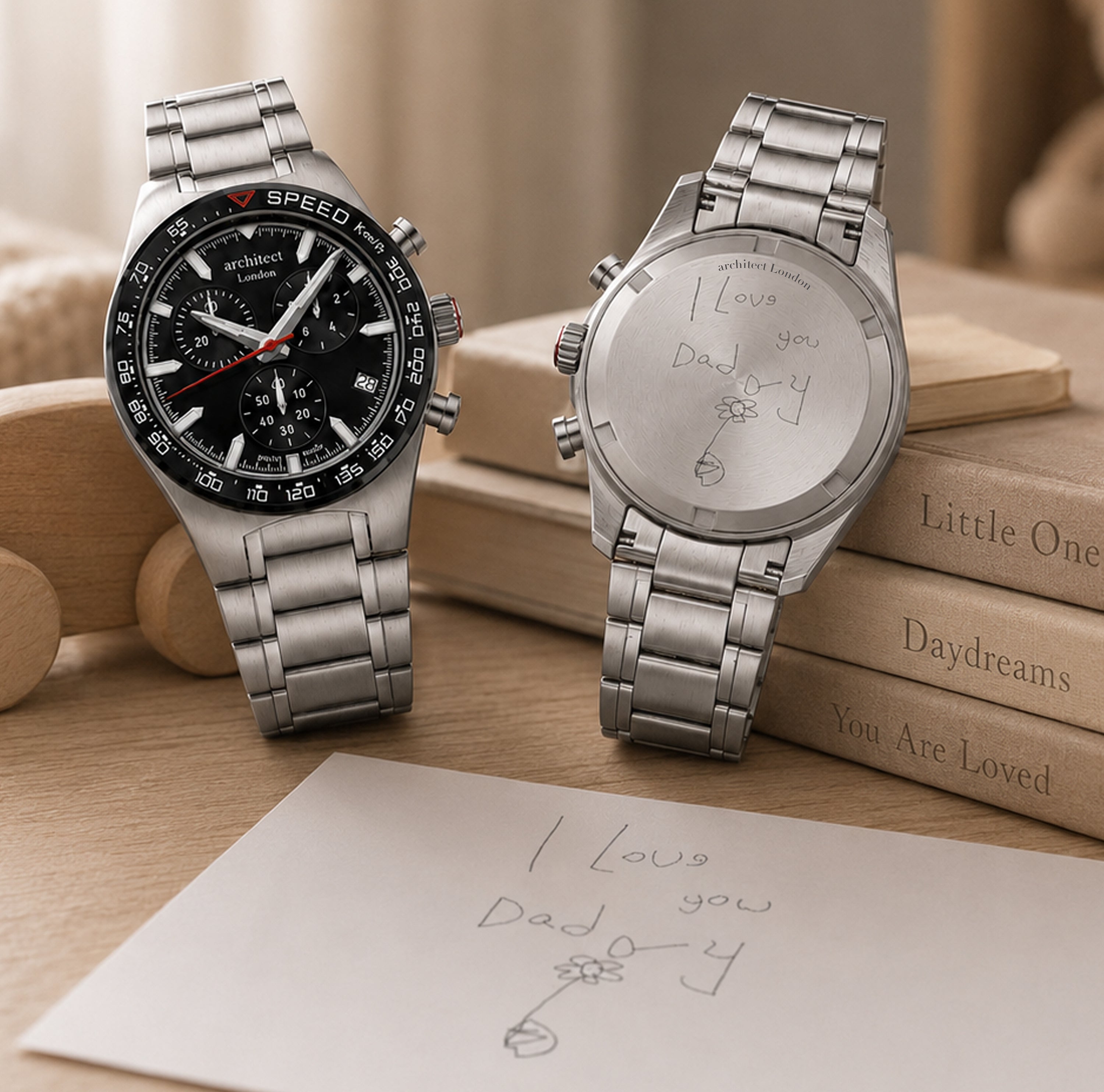 Architect London Ayrton – Engraved Swiss Watch with Own Handwriting
