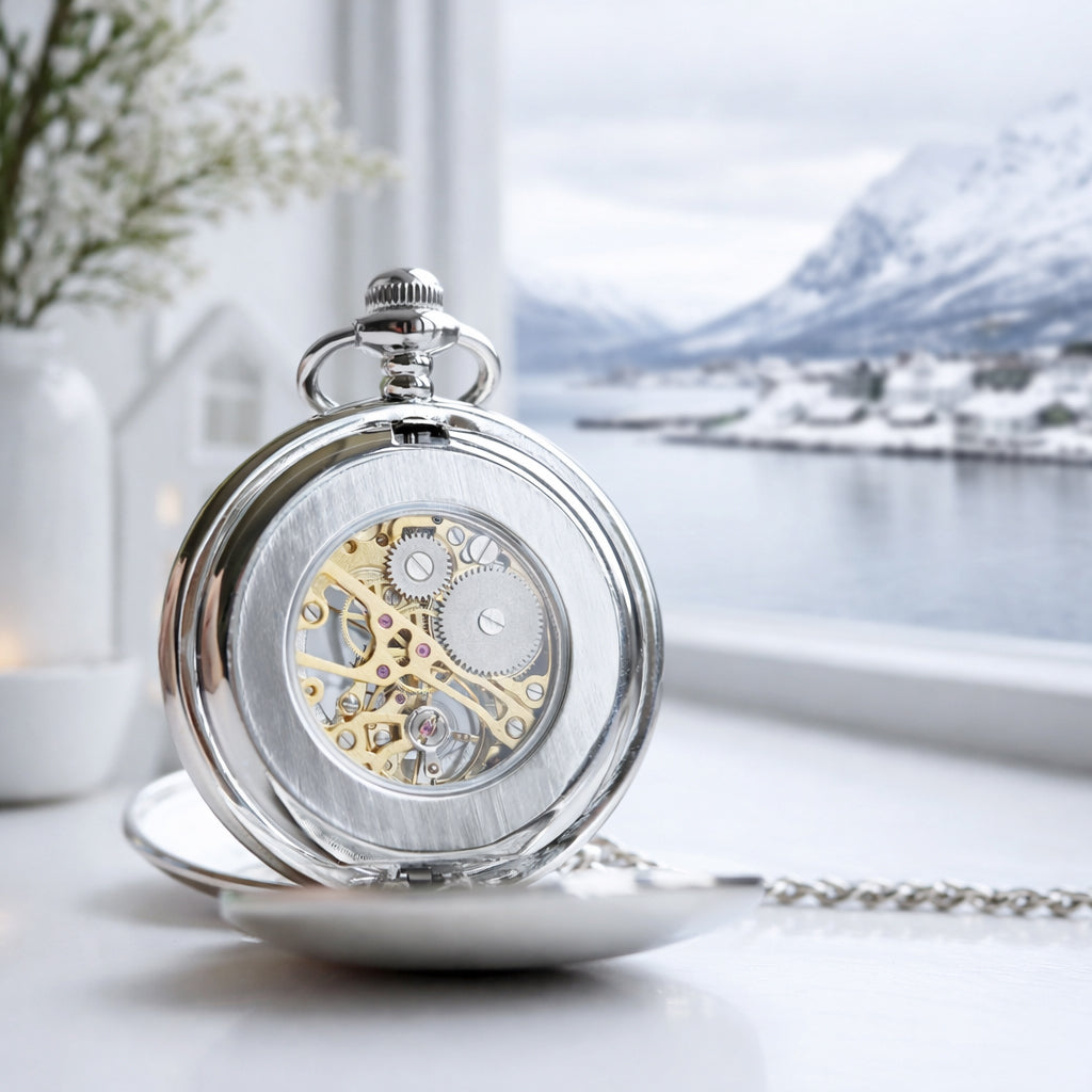Dual Opening Pocket Watch