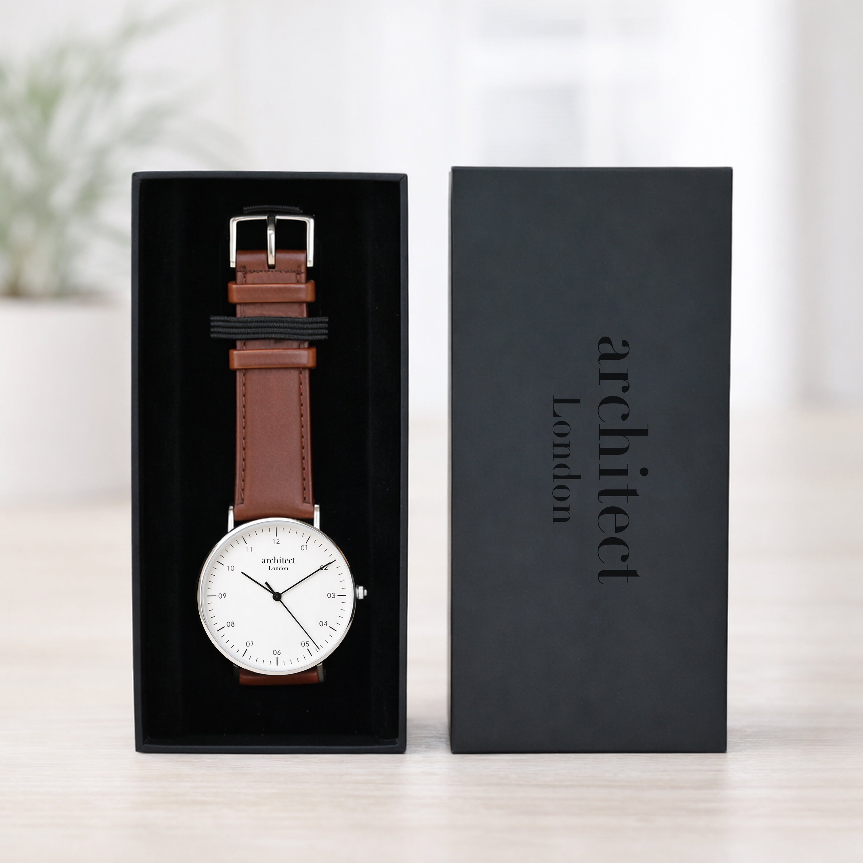 Personalised Wedding Watch for Groomsmen, Best Man & Ushers – Engraved Gift by Architect
