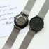 Handwriting Engraving - Men's Minimalist Watch + Steel Silver Mesh Strap