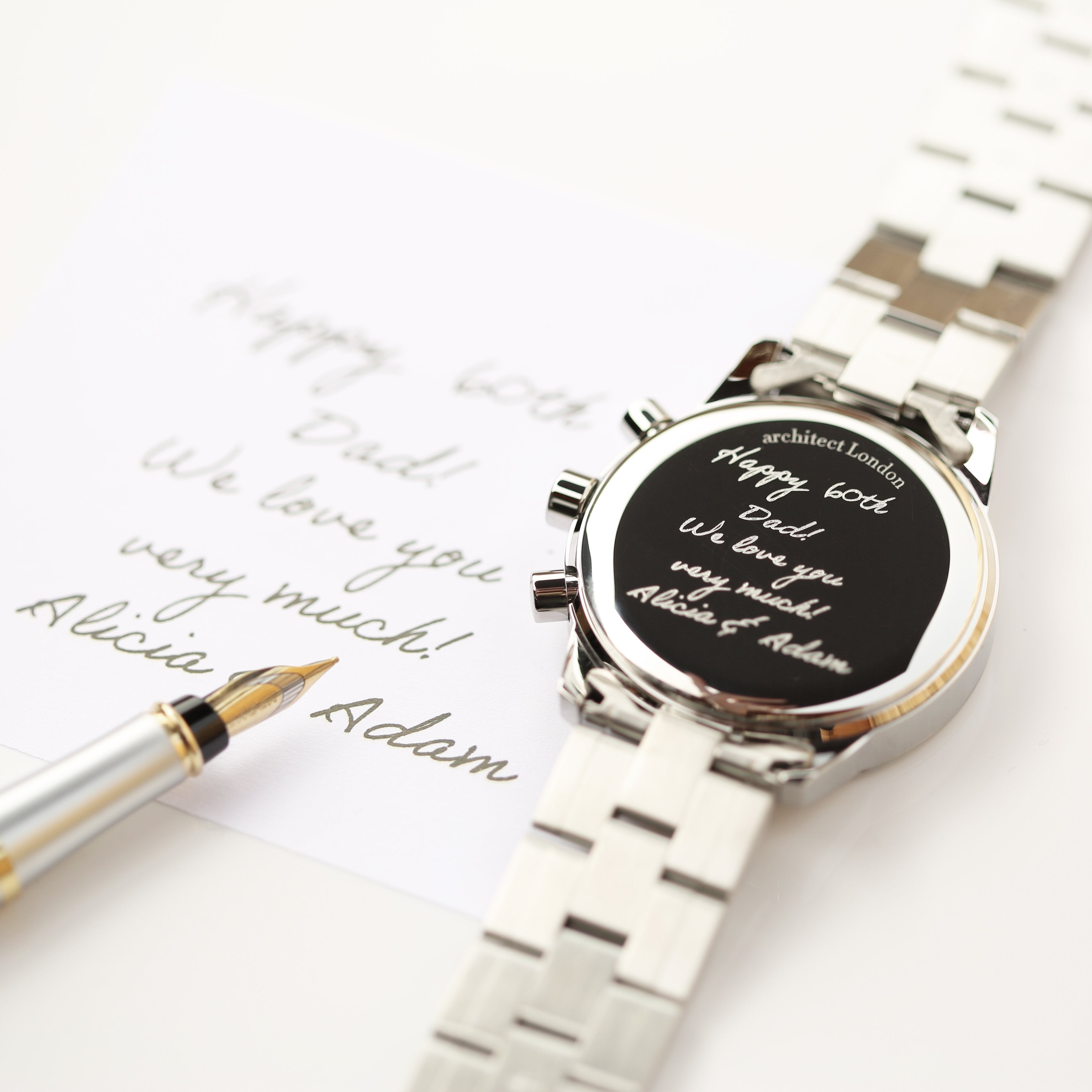 Swiss Made Men's Architect Endeavour - Handwriting Engraving